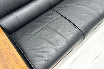 カリモク 応接家具セット 中古 【6点セット】応接ソファ 高級家具 革 レザー 中古オフィス家具の画像