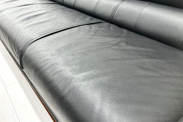 カリモク 応接家具セット 中古 【6点セット】応接ソファ 高級家具 革 レザー 中古オフィス家具の画像