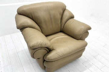 IDC 大塚家具 応接家具セット 中古 【4点セット】応接ソファ 高級家具 革 レザー 中古オフィス家具の画像