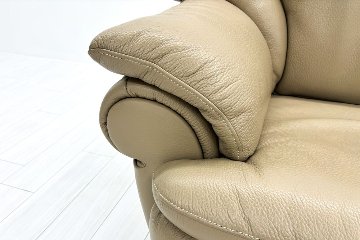 IDC 大塚家具 応接家具セット 中古 【4点セット】応接ソファ 高級家具 革 レザー 中古オフィス家具の画像