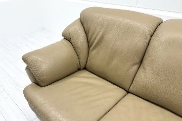 IDC 大塚家具 応接家具セット 中古 【4点セット】応接ソファ 高級家具 革 レザー 中古オフィス家具の画像