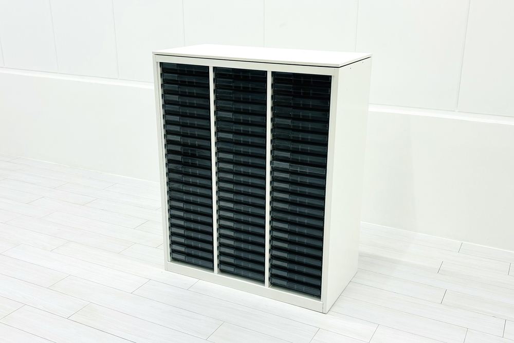 オカムラ クリスタルケース A4浅型21段3列 | 中古オフィス家具専門店の