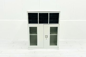 オカムラ A4クリスタルキャビネット ガラス書庫 | 中古オフィス家具