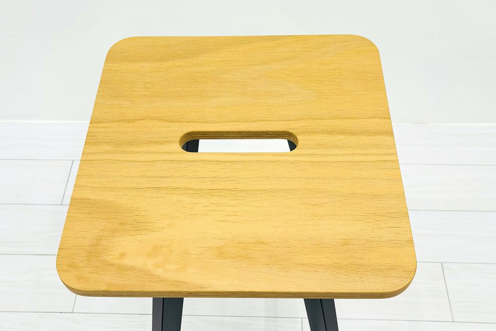 ノール ロックウェルイージースツール 中古 Knoll Rockwell Unscripted Easy Stool ノル ハイチェア ミーティングチェア カウンターチェア 中古オフィス家具 H765の画像