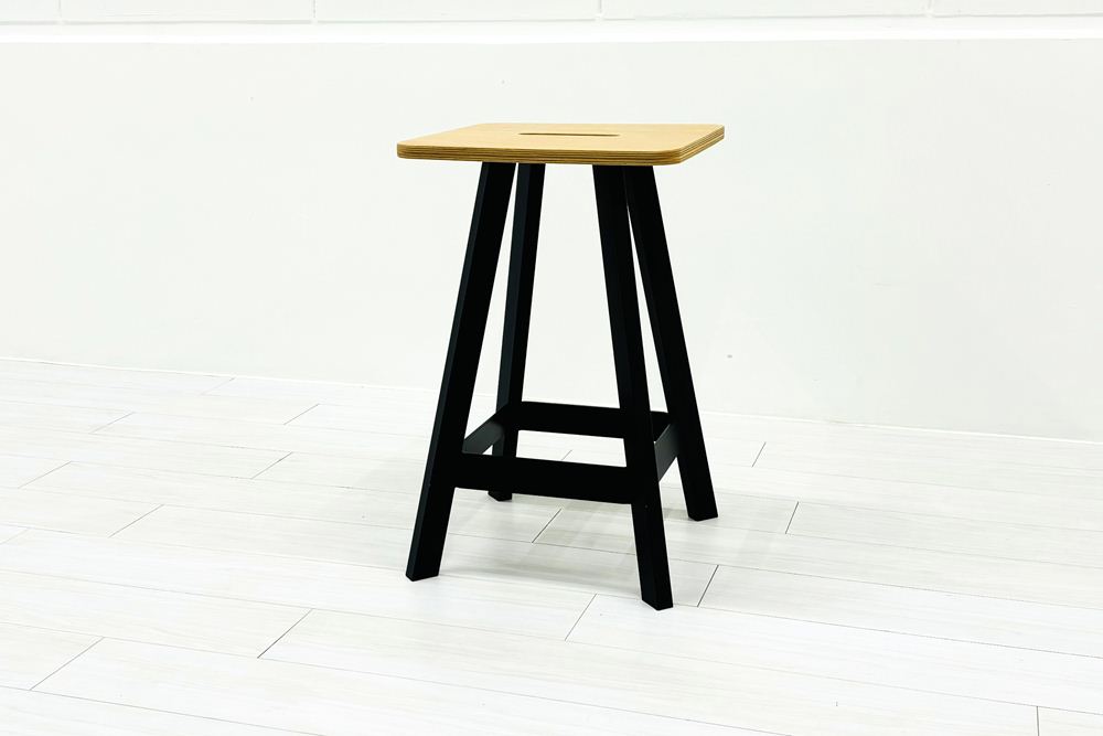 ノール ロックウェルイージースツール 中古 Knoll Rockwell Unscripted Easy Stool ノル ハイチェア ミーティングチェア カウンターチェア 中古オフィス家具 H610の画像