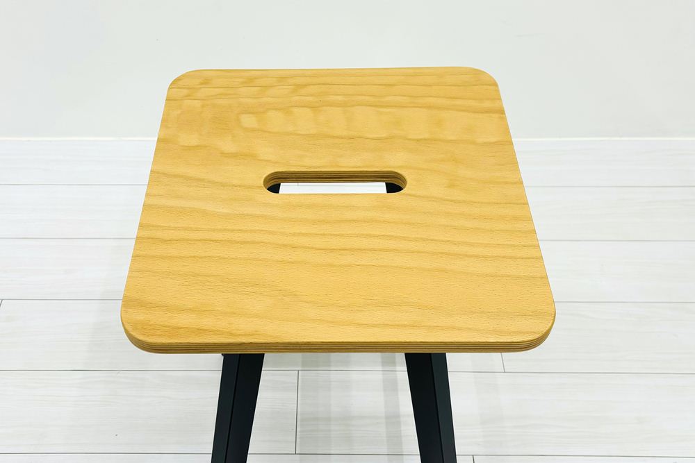 ノール ロックウェルイージースツール 中古 Knoll Rockwell Unscripted Easy Stool ノル ハイチェア ミーティングチェア カウンターチェア 中古オフィス家具 H610の画像