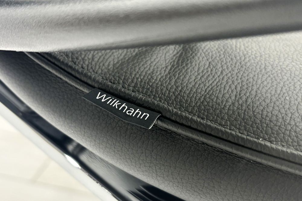  Wilkhahn Modus ウィルクハーン モダスチェア 中古 エグゼクティブチェア マネジメントチェア ブラック 中古オフィス家具 本革張り レザーの画像