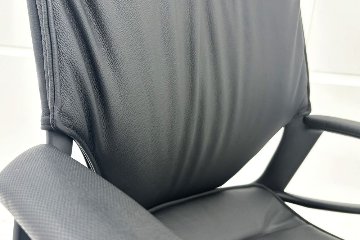  Wilkhahn Modus ウィルクハーン モダスチェア 中古 エグゼクティブチェア マネジメントチェア ブラック 中古オフィス家具 本革張り レザーの画像