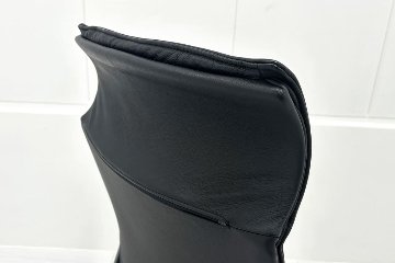  Wilkhahn Modus ウィルクハーン モダスチェア 中古 エグゼクティブチェア マネジメントチェア ブラック 中古オフィス家具 本革張り レザーの画像