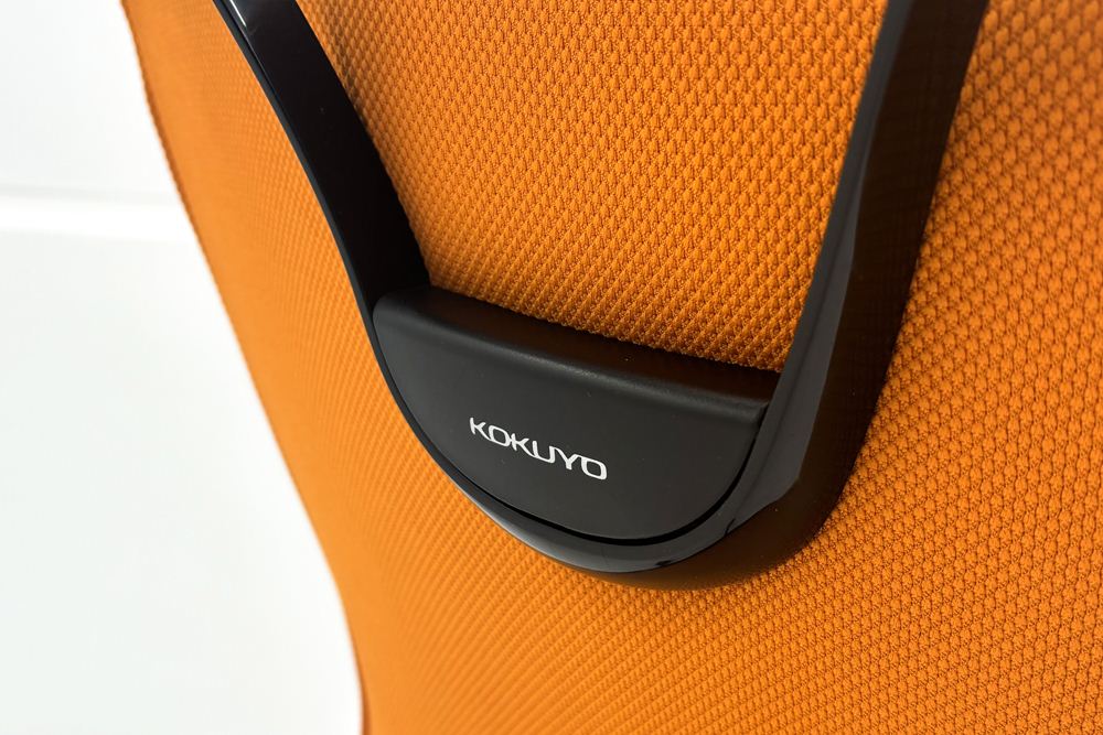 コクヨ プントチェア 中古 ローバック 肘無 KOKUYO クッション 中古オフィス家具 中古オフィスチェア オレンジの画像