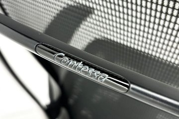 オカムラ コンテッサセコンダ 中古 2017年製 Contessa seconda コンテッサチェア 中古オフィス家具 メッシュ ブラック CC81MR-FPG1の画像
