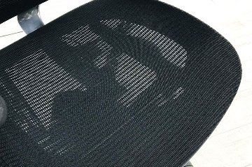 OKAMURA Contessa コンテッサチェア 中古 オカムラ メッシュ ブラック 中古オフィス家具 オフィスチェア ポリッシュフレームの画像