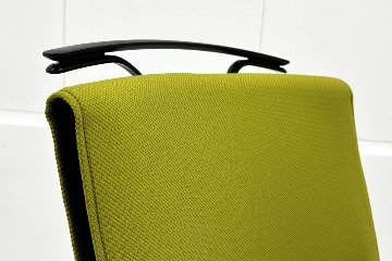 コクヨ プントチェア 中古 ローバック 肘無 KOKUYO クッション 中古オフィス家具 中古オフィスチェア リーフグリーンの画像