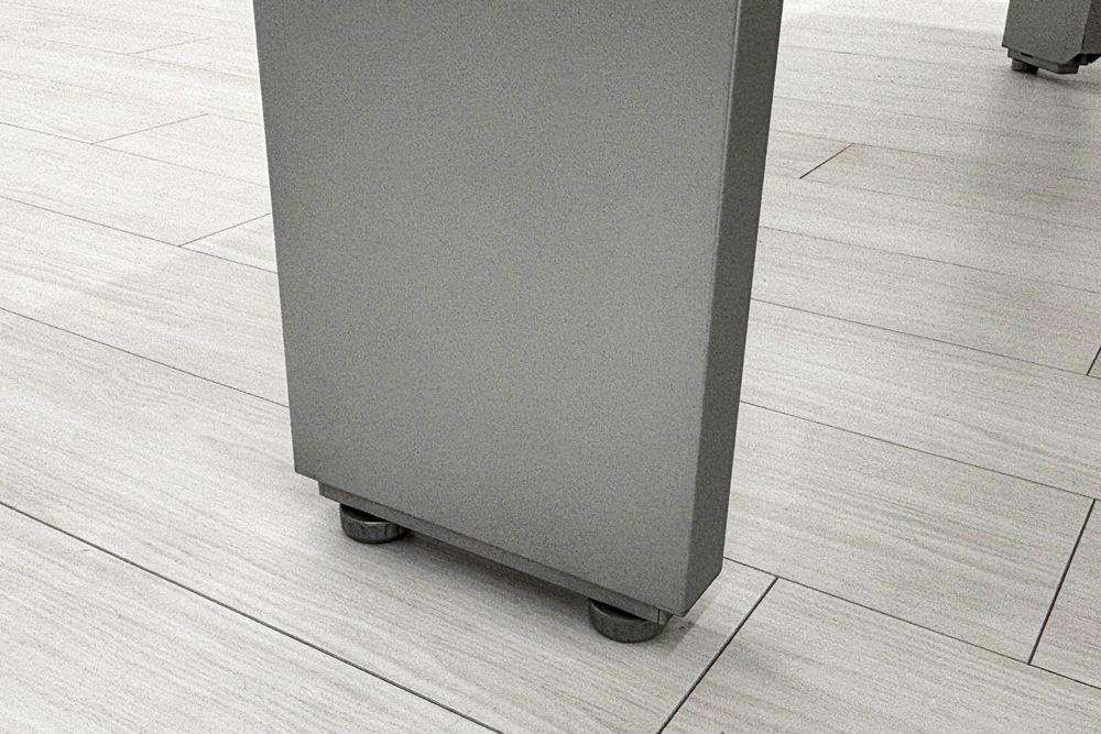 オカムラ プロユニット L型デスク L字デスク 中古 Ｌ字机 中古デスク 中古オフィス家具 オフィスデスク 事務机 1600/1400/720 左550の画像