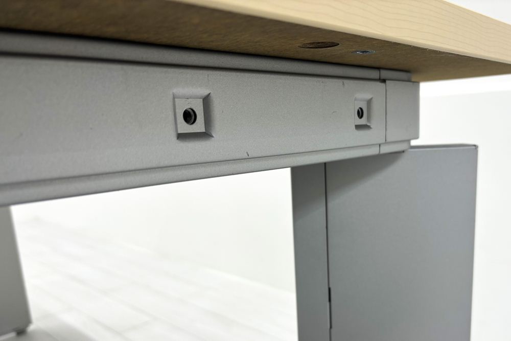 オカムラ プロユニット L型デスク L字デスク 中古 Ｌ字机 中古デスク 中古オフィス家具 オフィスデスク 事務机 1600/1400/720 左550の画像