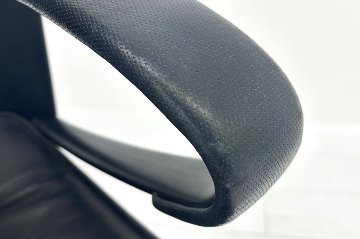  Wilkhahn Modus ウィルクハーン モダスチェア 中古 エグゼクティブチェア マネジメントチェア ブラック 中古オフィス家具 本革張り レザーの画像