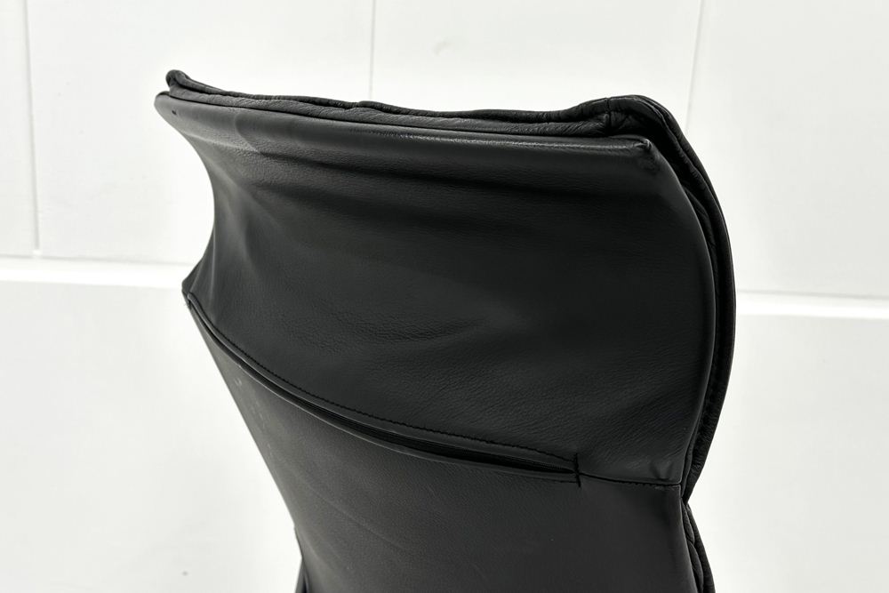  Wilkhahn Modus ウィルクハーン モダスチェア 中古 エグゼクティブチェア マネジメントチェア ブラック 中古オフィス家具 本革張り レザーの画像