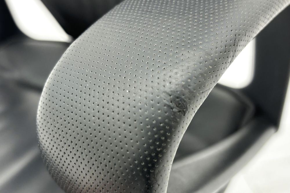  Wilkhahn Modus ウィルクハーン モダスチェア 中古 エグゼクティブチェア マネジメントチェア ブラック 中古オフィス家具 本革張り レザーの画像