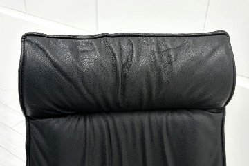  Wilkhahn Modus ウィルクハーン モダスチェア 中古 エグゼクティブチェア マネジメントチェア ブラック 中古オフィス家具 本革張り レザーの画像