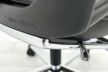  Wilkhahn Modus ウィルクハーン モダスチェア 中古 エグゼクティブチェア マネジメントチェア ブラック 中古オフィス家具 本革張り レザーの画像