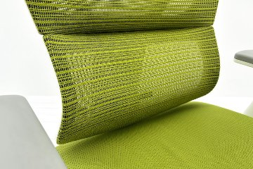 Ergohuman Fit エルゴヒューマン フィット ヘッドレスト付き 中古 中古チェア 高機能チェア 3Dメッシュ グリーンの画像