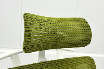 Ergohuman Fit エルゴヒューマン フィット ヘッドレスト付き 中古 中古チェア 高機能チェア 3Dメッシュ グリーンの画像