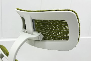 Ergohuman Fit エルゴヒューマン フィット ヘッドレスト付き 中古 中古チェア 高機能チェア 3Dメッシュ グリーンの画像