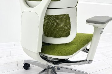 Ergohuman Fit エルゴヒューマン フィット ヘッドレスト付き 中古 中古チェア 高機能チェア 3Dメッシュ グリーンの画像