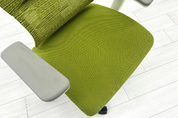 Ergohuman Fit エルゴヒューマン フィット ヘッドレスト付き 中古 中古チェア 高機能チェア 3Dメッシュ グリーンの画像