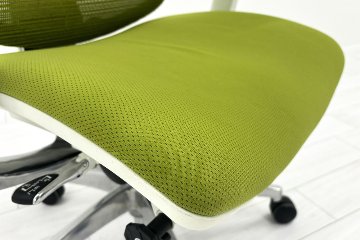 Ergohuman Fit エルゴヒューマン フィット ヘッドレスト付き 中古 中古チェア 高機能チェア 3Dメッシュ グリーンの画像