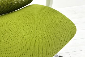 Ergohuman Fit エルゴヒューマン フィット ヘッドレスト付き 中古 中古チェア 高機能チェア 3Dメッシュ グリーンの画像