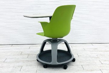 ノードチェア スチールケース 中古 ミーティングチェア 多目的チェア 480120 会議椅子 学習チェア 教育用チェア 中古オフィス家具 ワサビの画像