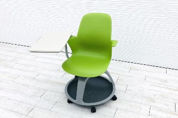 ノードチェア スチールケース 中古 ミーティングチェア 多目的チェア 480120 会議椅子 学習チェア 教育用チェア 中古オフィス家具 ワサビの画像
