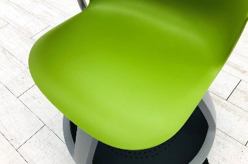 ノードチェア スチールケース 中古 ミーティングチェア 多目的チェア 480120 会議椅子 学習チェア 教育用チェア 中古オフィス家具 ワサビの画像