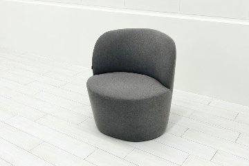 オカムラ ココモリ 中古 2023年製 ミーティングチェア 多目的チェア スツール グレー 中古オフィス家具の画像