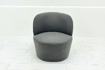 オカムラ ココモリ 中古 2023年製 ミーティングチェア 多目的チェア スツール グレー 中古オフィス家具の画像