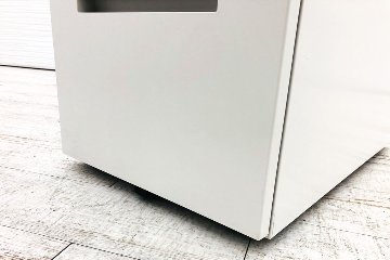 イトーキ CZRワゴン スチールワゴン 3段ワゴン 中古 収納家具 袖机 脇机 CZR-046MPCB-W9 ホワイト ワゴン3段の画像