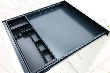 イトーキ CZRワゴン スチールワゴン 3段ワゴン 中古 収納家具 袖机 脇机 CZR-046MPCB-W9 ホワイト ワゴン3段の画像