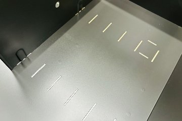 オカムラ レクトライン 2段ラテラル書庫 中古 スチール書庫 キャビネット 中古オフィス家具 ネオウッドライト 900/450/775 シリンダー錠の画像