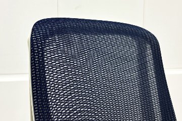 【ポリッシュ脚ピカピカ磨き有！】オカムラ シルフィーチェア 中古 2020年製 ハイバック 可動肘 OKAMURA Sylphy クッション 中古オフィス家具 C685BW-FMP3 ミディアムブルーの画像