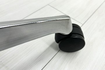 【ポリッシュ脚ピカピカ磨き有！】オカムラ シルフィーチェア 中古 2020年製 ハイバックメッシュ 可動肘 OKAMURA  Sylphy 中古オフィス家具 ミディアムブルーの画像