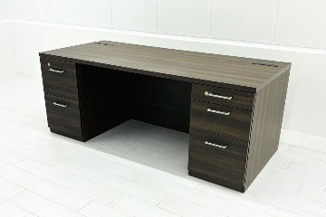 オカムラ 役員デスク 中古 DX-4N 両袖机 幅1800 役員机 エグゼクティブデスク 中古オフィス家具 1800/800/720の画像