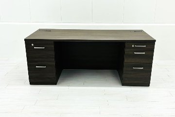 オカムラ 役員デスク 中古 DX-4N 両袖机 幅1800 役員机 エグゼクティブデスク 中古オフィス家具 1800/800/720の画像