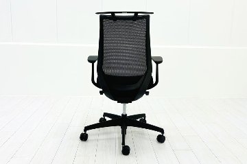 コクヨ デュオラチェア 中古 2017年製 KOKUYO Duora クッション 可動肘 中古オフィス家具 ブラックの画像