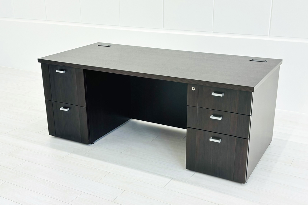 コクヨ 役員デスク 中古 両袖机 幅1800 S350シリーズ 役員家具 マネージメントデスク 中古オフィス家具 1800/850/720の画像