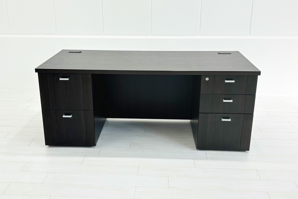 コクヨ 役員デスク 中古 両袖机 幅1800 S350シリーズ 役員家具 マネージメントデスク 中古オフィス家具 1800/850/720の画像