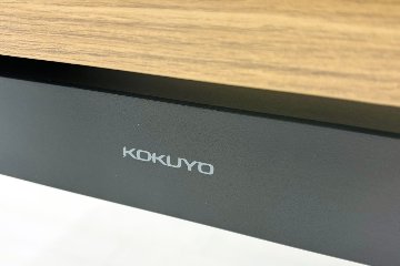 【ポリッシュ脚ピカピカ磨き有！】コクヨ サイビ 中古 L型デスク SAIBI L字デスク 木目天板 中古オフィス家具 1600/1600/720の画像