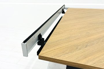 【ポリッシュ脚ピカピカ磨き有！】コクヨ サイビ 中古 L型デスク SAIBI L字デスク 木目天板 中古オフィス家具 1600/1600/720の画像
