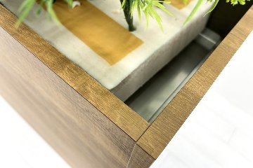 イトーキ ノットワーク プラントボックス ハイタイプ 造花付き 中古 フェイクグリーン 間地切り 中古オフィス家具 フラワースタンド 1800/300/1160の画像