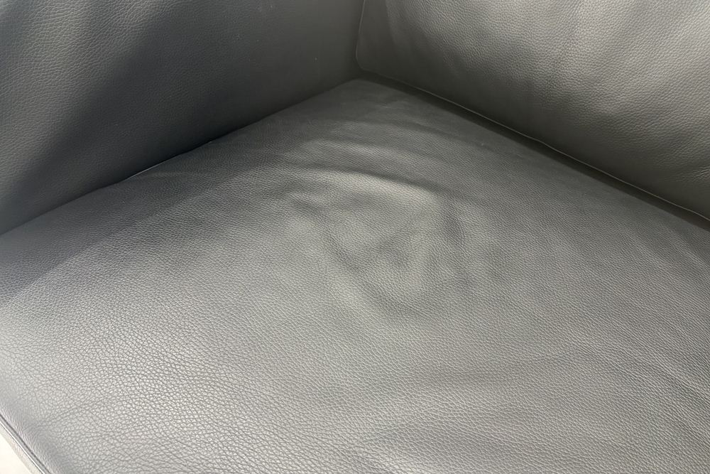 ウォルター・ノル フォスター ノール Knoll 3人掛けソファー 中古 中古オフィス家具 本革 レザー 2160/880/780の画像